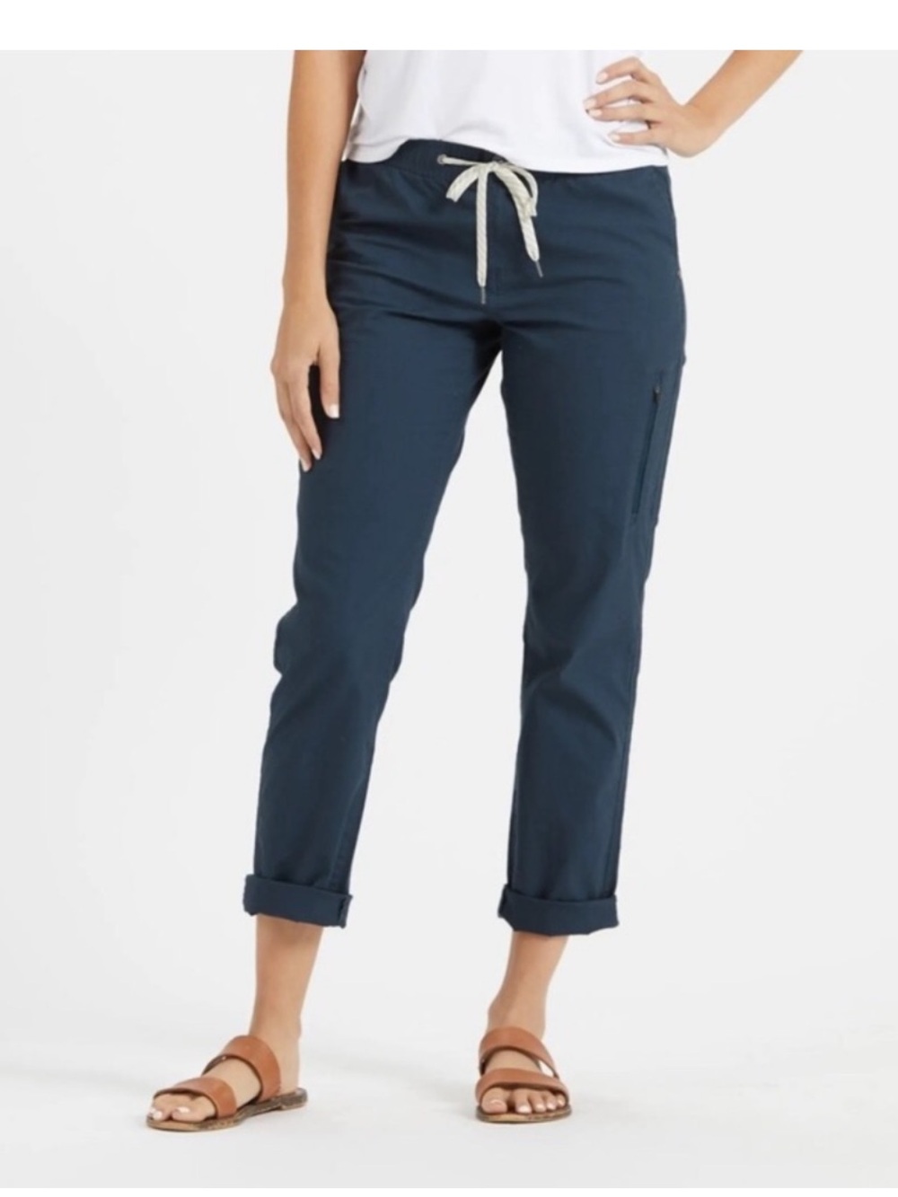 Vuori Ripstop Navy Drawstring Pants for Women